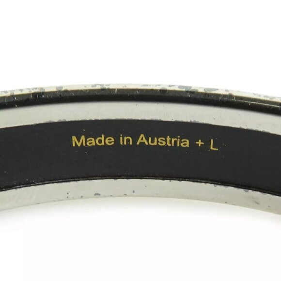 Auth HERMES Cloisonne Bangle Bracelet Silver/Multicolor Metal/Enamel - Picture 9 of 14